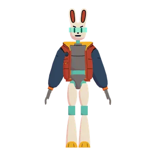 Bot Bunny — free CC0 VRM avatar