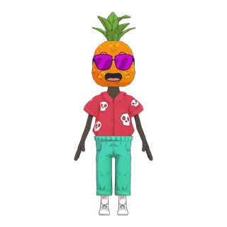 Cool Pineapple — free CC0 VRM avatar