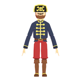 Cool Pirate — free CC0 VRM avatar