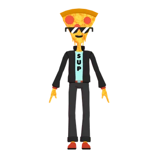 Cool Pizza — free CC0 VRM avatar