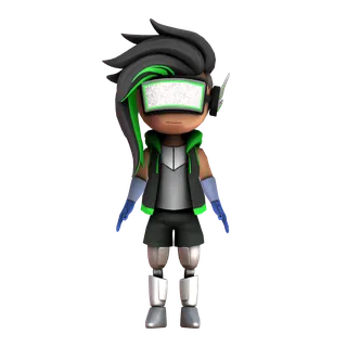 Cyberpal — free CC0 VRM avatar