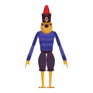 Falcon Dude — free CC0 VRM avatar