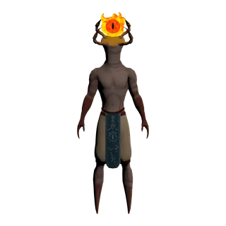 Fire Eye — free CC0 VRM avatar