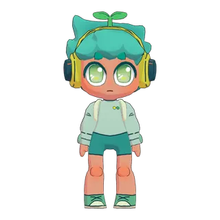 Leaf Boy — free CC0 VRM avatar