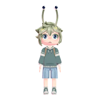 Snail Kid — free CC0 VRM avatar