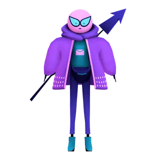 Stonks Reporter — free CC0 VRM avatar